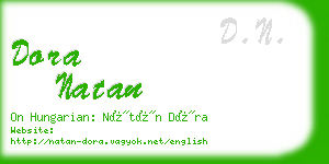 dora natan business card